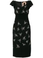 No21 Sweetheart Crystal Embellished Dress - Black