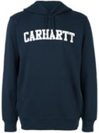 Carhartt College Hooded Sweatshirt, Men's, Size: Medium, Blue, Cotton
