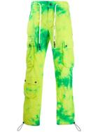 Palm Angels Tie Dyed Army Pants - Green