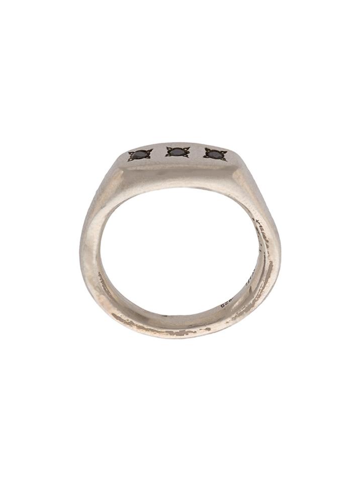 Henson Triple Signet Ring - Metallic