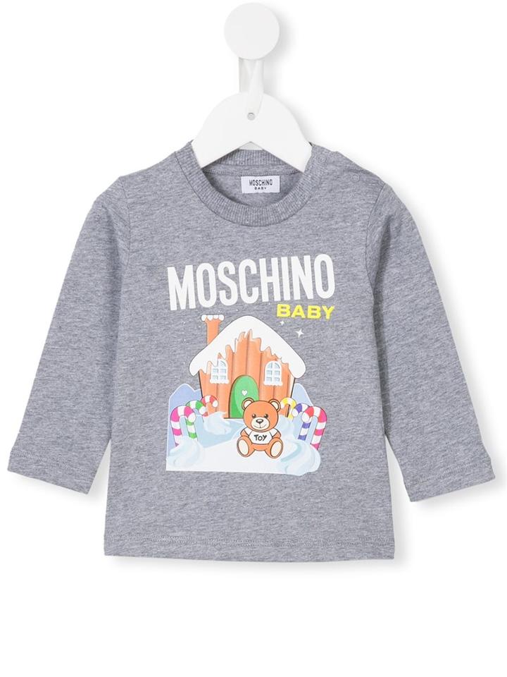 Moschino Kids - Teddy Bear Print Top - Kids - Cotton - 3-6 Mth, Grey