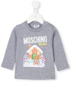 Moschino Kids - Teddy Bear Print Top - Kids - Cotton - 3-6 Mth, Grey