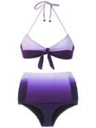 Amir Slama Bikini With Hot Pants - Pink & Purple