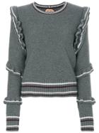 No21 Frill Sleeve Sweater - Grey