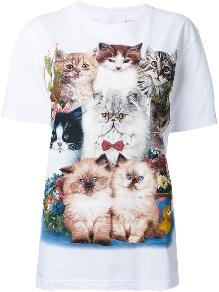 Wall Cat Print T-shirt