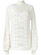 Talie Nk - Knit Jumper - Women - Cotton/acrylic/viscose - M, White, Cotton/acrylic/viscose