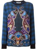 Mary Katrantzou Checked And Paisley Top