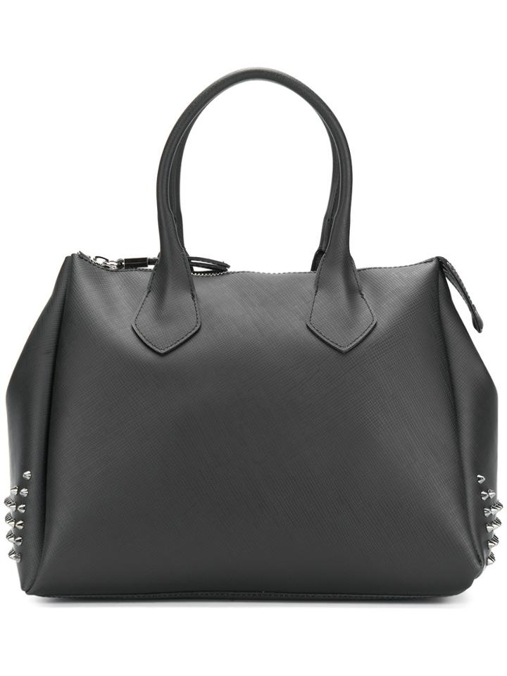 Gum Side Stud Detail Tote - Grey