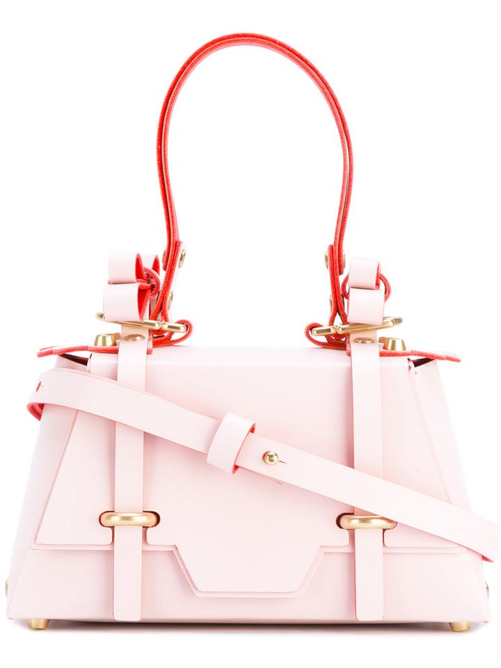 Niels Peeraer - Winged Sister Tote - Women - Calf Leather - One Size, Pink/purple, Calf Leather