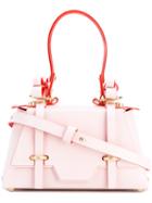 Niels Peeraer - Winged Sister Tote - Women - Calf Leather - One Size, Pink/purple, Calf Leather
