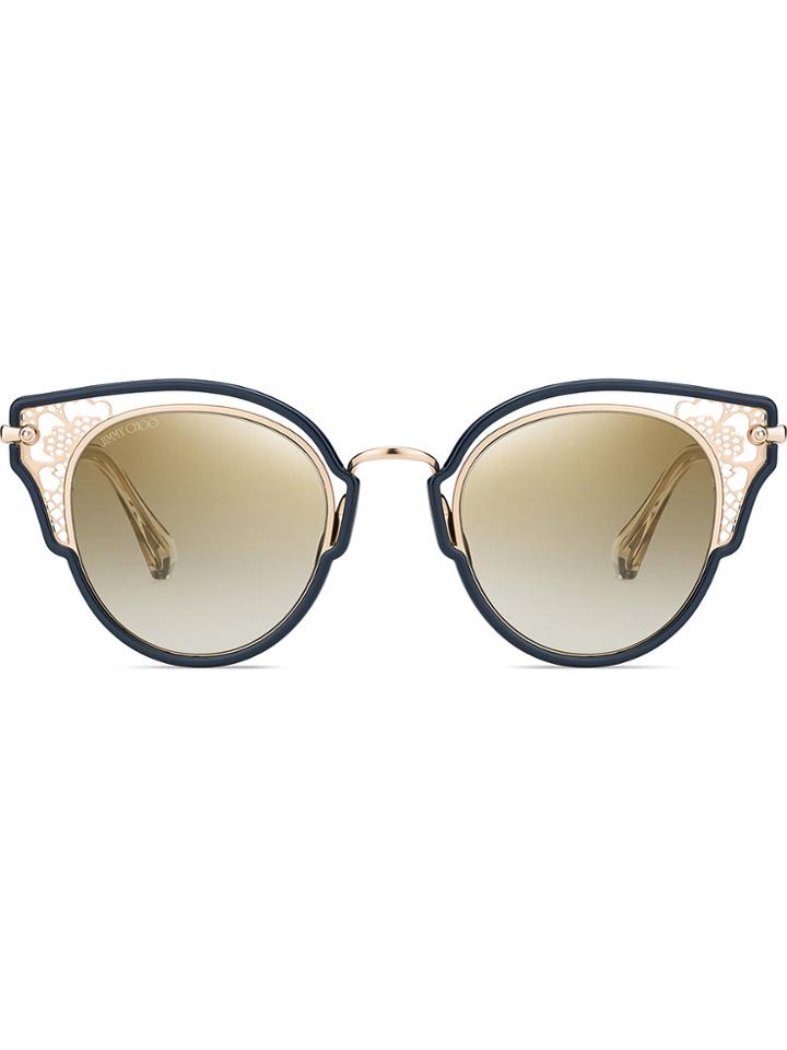 Jimmy Choo Eyewear Cat-eye Shaped Sunglasses - Blue