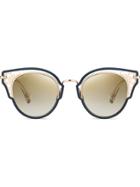 Jimmy Choo Eyewear Cat-eye Shaped Sunglasses - Blue