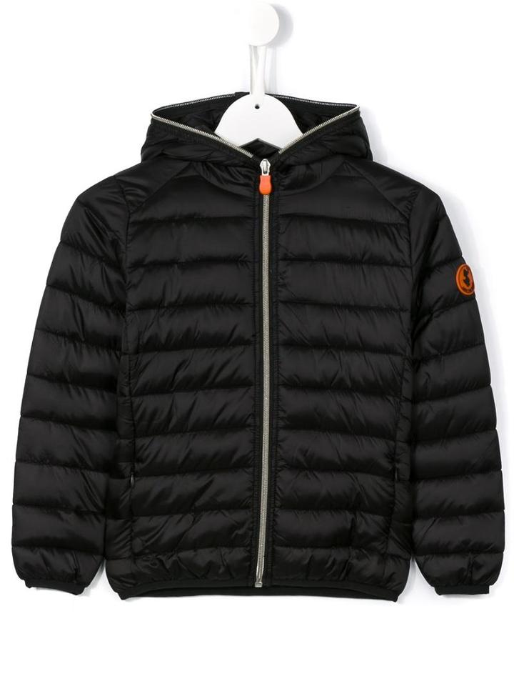 Save The Duck Kids Hooded Puffer Jacket, Toddler Girl's, Size: 2 Yrs, Black