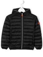 Save The Duck Kids Hooded Puffer Jacket, Toddler Girl's, Size: 2 Yrs, Black