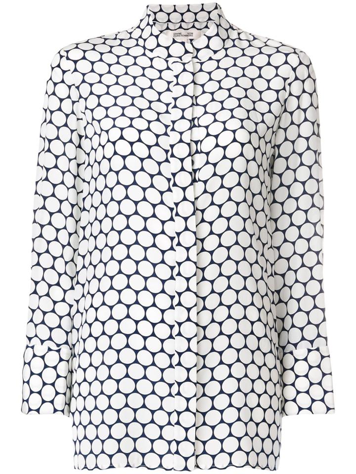 Dvf Diane Von Furstenberg Circular Print Blouse - White