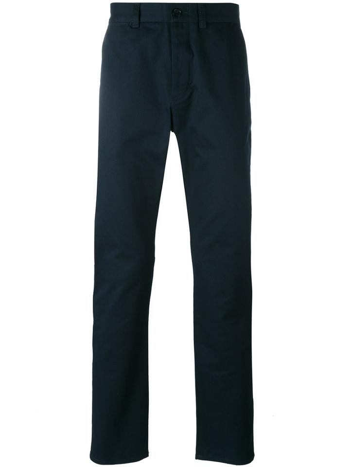 Maison Kitsuné - Straight Cut Chinos - Men - Cotton - 33, Blue, Cotton