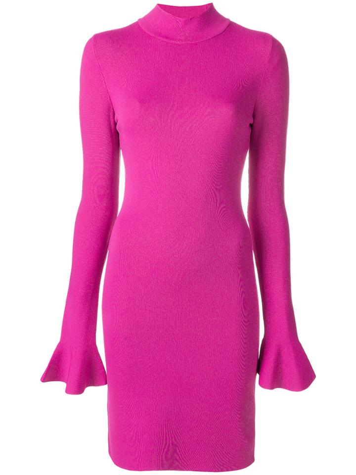 Michael Michael Kors Belle-sleeve Dress - Pink & Purple