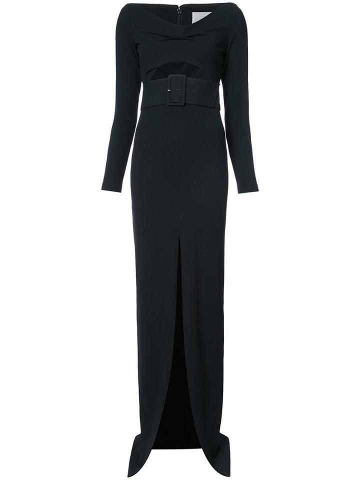 Solace London Cut-out Gown - Black