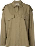 Maison Flaneur Oversized Military Shirt - Brown