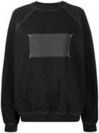 Maison Margiela Faded Patch Oversized Sweatshirt - Black