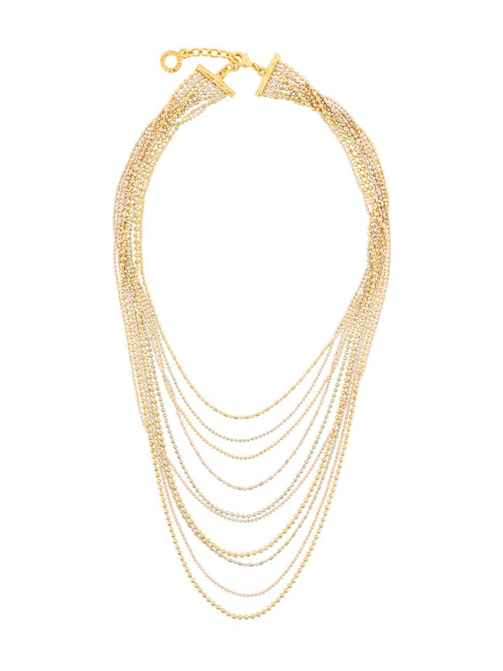 Goossens Multi String Necklace - Metallic