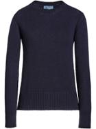 Prada Cable-knit Cashmere Crew-neck Sweater - Blue