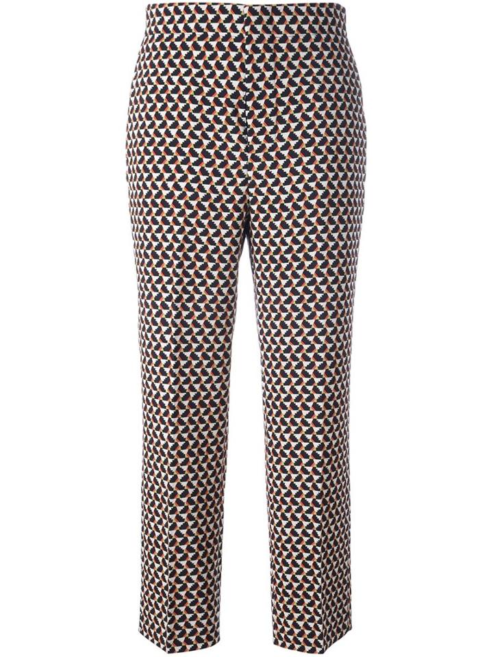 Marni Jacquard Trousers, Women's, Size: 38, Black, Cupro/virgin Wool