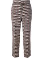 Marni Jacquard Trousers, Women's, Size: 38, Black, Cupro/virgin Wool
