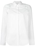 3.1 Phillip Lim Floral Embroidered Shirt, Women's, Size: 4, White, Cotton