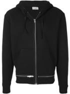 Saint Laurent Zipped Hooded Sweatshirt - Black