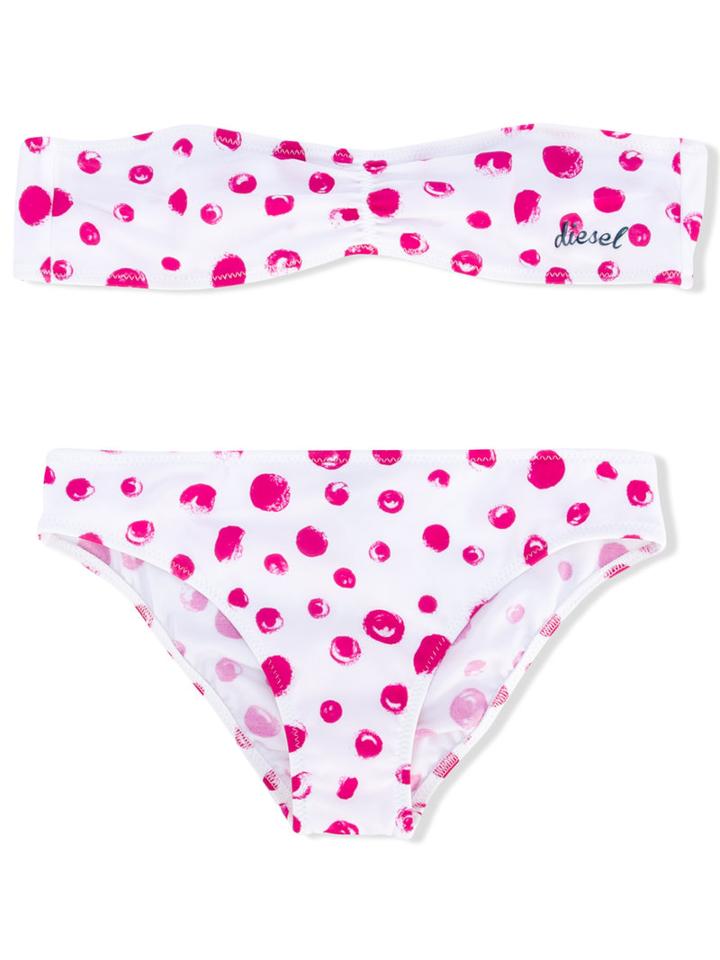 Diesel Kids - Polka Dot Bikini - Kids - Polyamide/polyester/spandex/elastane - 2 Yrs, Toddler Girl's, White
