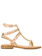 Ash Play Studded Strappy Sandals - Gold