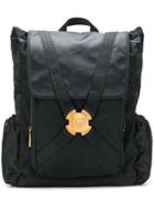 Versace Grecca Ribbon Backpack - Black