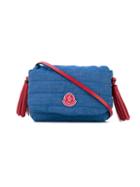 Moncler Kids - Quilted Tassel Detail Shoulder Bag - Kids - Cotton/polyester/spandex/elastane - One Size, Blue