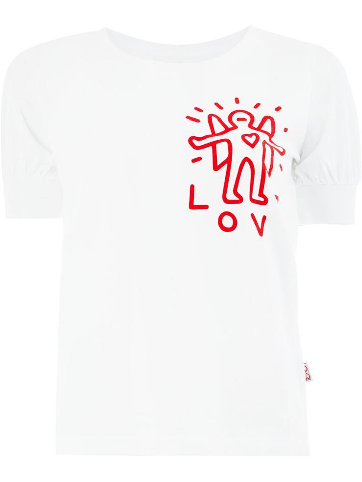 Aalto Print Detail T-shirt - White