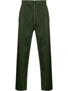 Prada Straight-leg Zipped Trousers - Green