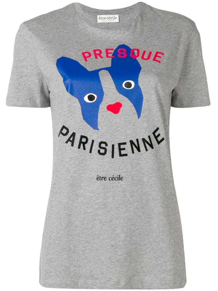 Être Cécile Printed T-shirt - Grey