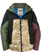 Griffin Colour-block Padded Jacket - Black