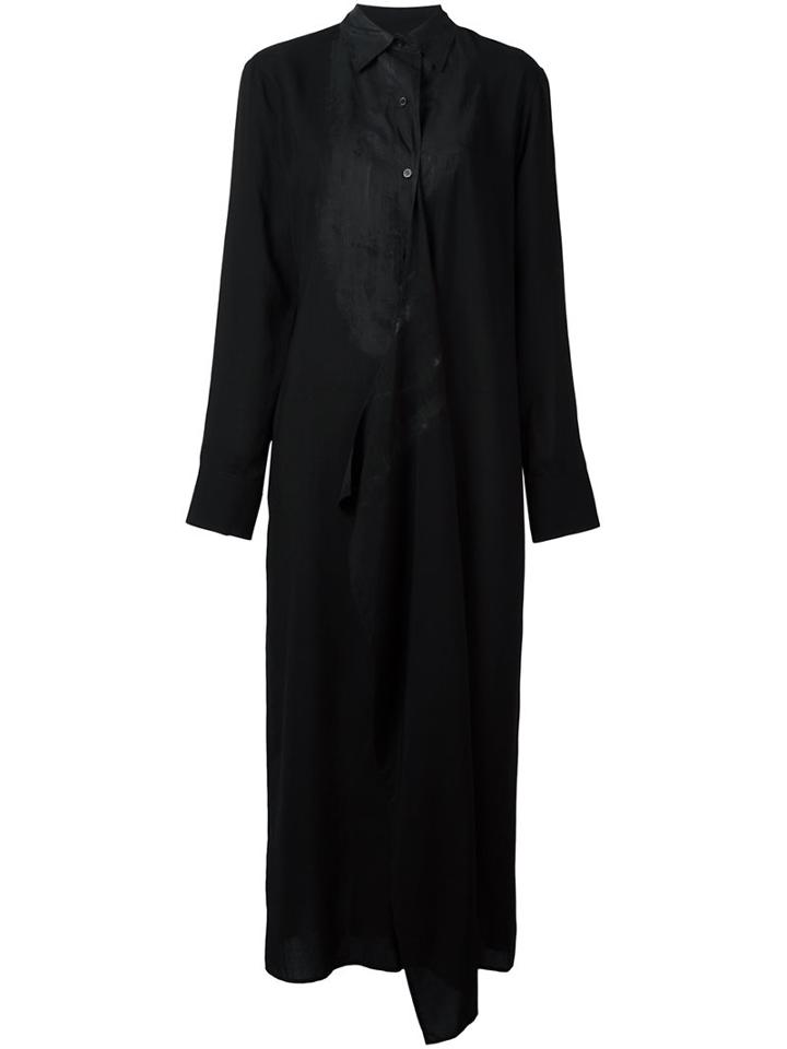 Yohji Yamamoto Draped Shirt Dress