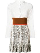 Chloé Frill Trimmed Dress - Multicolour