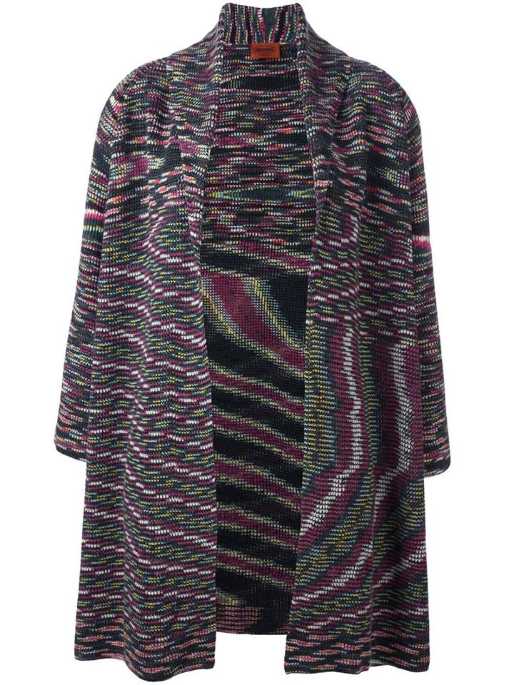 Missoni Static Effect Draped Cardi-coat, Women's, Size: 40, Wool