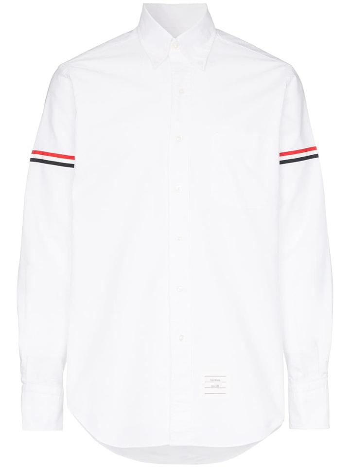 Thom Browne Striped-arm Shirt - White