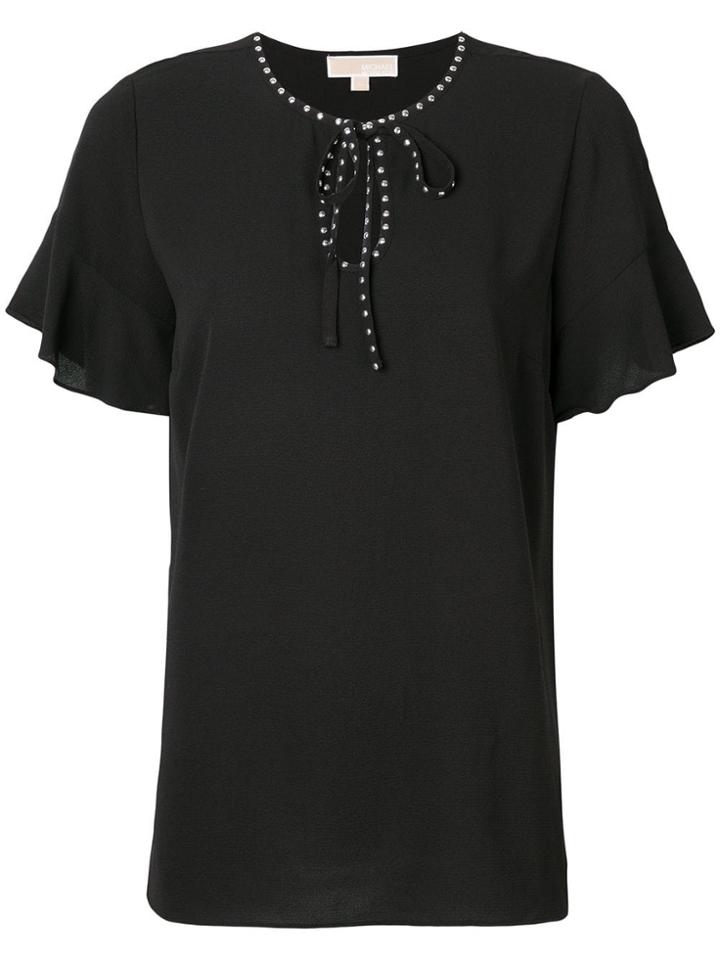 Michael Michael Kors Loose Fit Blouse - Black
