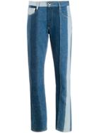 Maison Margiela Panelled Straight-leg Jeans - Blue