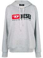 Diesel Denim Vision Logo Hoodie - Grey