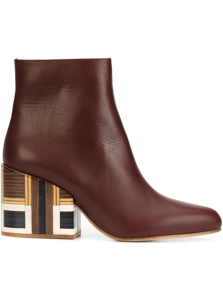 Gabriela Hearst Chunky Heel Ankle Boots
