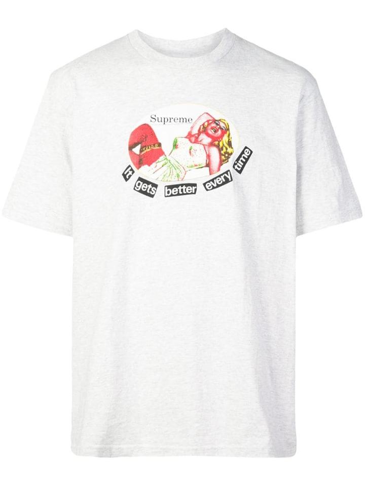 Supreme It Gets Better Every Time Tee - Grey