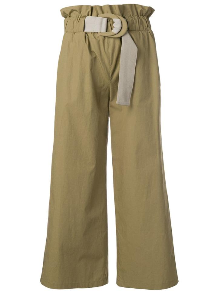 Drome Sage Cropped Trousers - Green