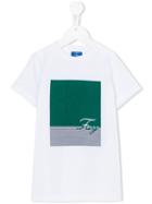 Fay Kids - Striped Print T-shirt - Kids - Cotton - 6 Yrs, White