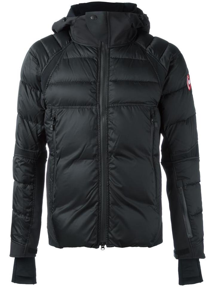 Canada Goose Logo Patch Padded Jacket, Men's, Size: Small, Black, Nylon/polyester/goose Down